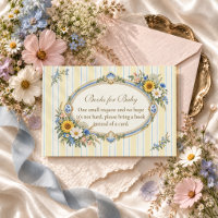 Sunflower Wildflower Baby Shower Books for Baby