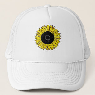 Sunflower, Wildflower, Funny Sunflower  Trucker Hat