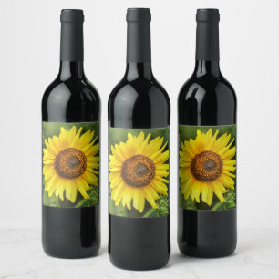 Sunflower Wine Label