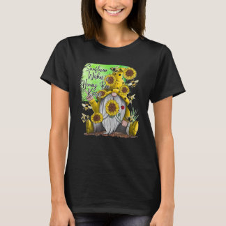 Sunflower Wishes And Honey Bee Kisses With Cute Su T-Shirt
