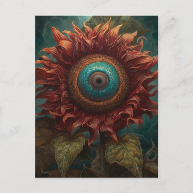 Sunflower With An Eye Postcard (Front)