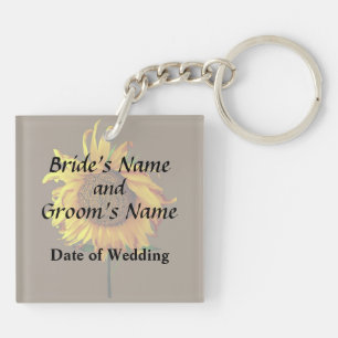 Sunflower With Centre Part Key Ring