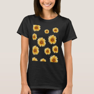 Sunflower Womens Summer Graphic Design Outdoor Hol T-Shirt