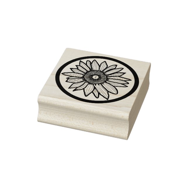 Sunflower Wood Art Stamp (Stamp)