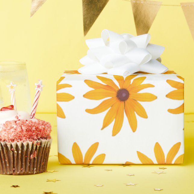 Sunflower Wrapping Paper (Birthday Party)