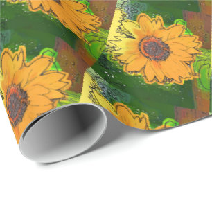 SUNFLOWER WRAPPING PAPER