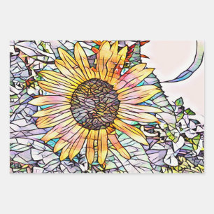 SUNFLOWER WRAPPING PAPER SHEET