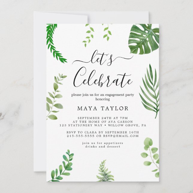 Sunflower Wreath Summer Party Invitation (Front)