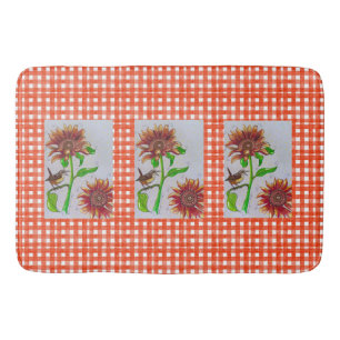 Sunflower Wren Bath Mat