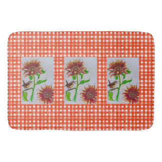 Sunflower Wren Bath Mat