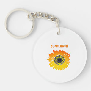 Sunflower Yellow Acrylic Keychain