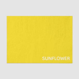 Sunflower Yellow Color Name Tissue Paper