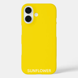 Sunflower Yellow Colour Name iPhone 16 Case