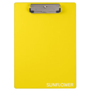 Sunflower Yellow Colour Name Clipboard