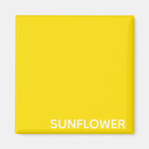 Sunflower Yellow Colour Name Magnet