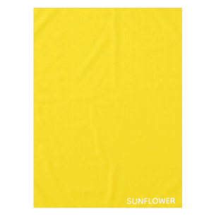 Sunflower Yellow Colour Name Tablecloth