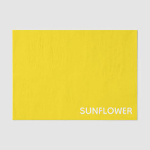 Sunflower Yellow Colour Name Tissue Paper