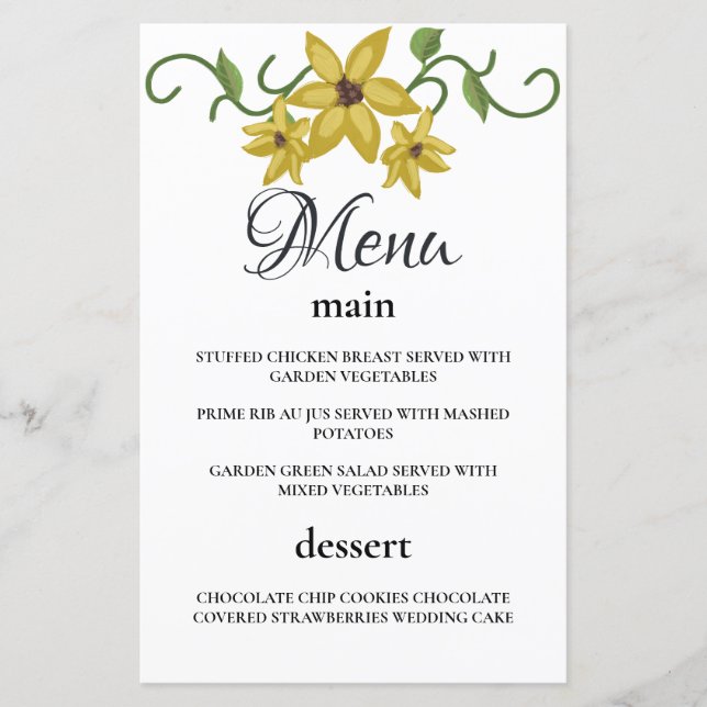 Sunflower Yellow Floral Botanical Hand drawn Oil  (Front)