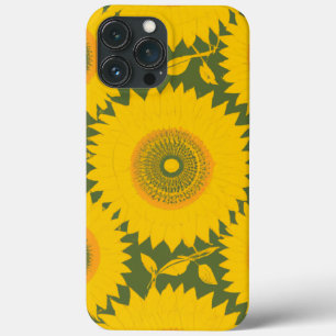 Sunflower - Yellow Floral Design iPhone 13 Pro Max Case