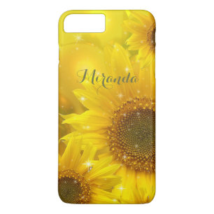 Sunflower Yellow Flower Floral Personalised iPhone 8 Plus/7 Plus Case
