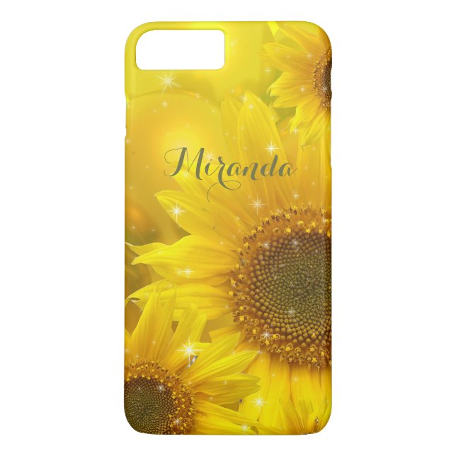 Sunflower Yellow Flower Floral Personalised Case-Mate iPhone Case (Back)