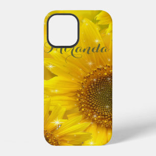 Sunflower Yellow Flower Floral Personalised iPhone Case