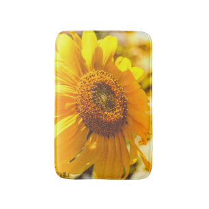 Sunflower Yellow Flower Nature Bath Mat