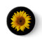 Sunflower Yellow on Black - Customised Sun Flowers