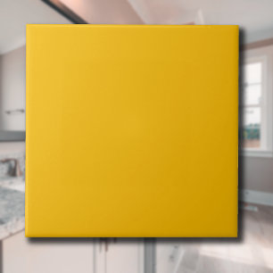 Sunflower Yellow Solid Colour Classic Elegant Ceramic Tile