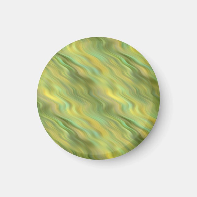 Sunflower Yellow Wavy Texture Magnet (Front)