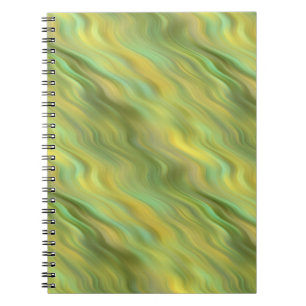 Sunflower Yellow Wavy Texture Notebook