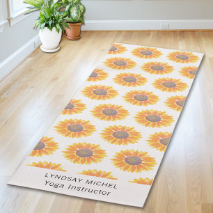Sunflower Yoga Instructor Mat