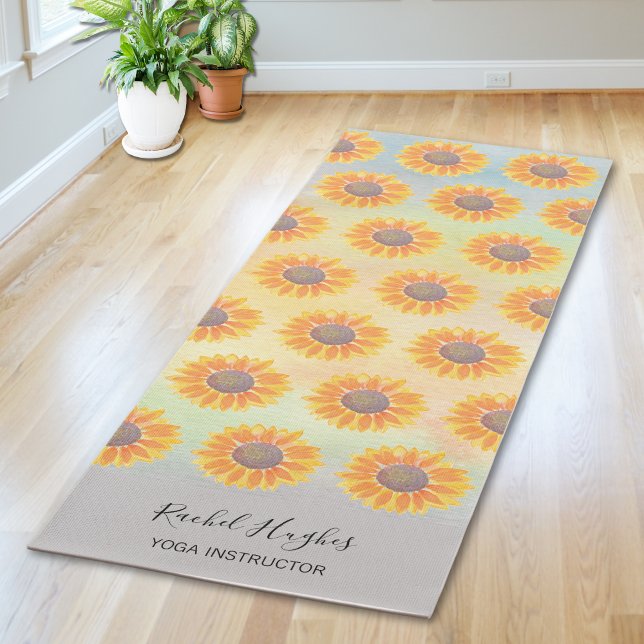 Sunflower Yoga Instructor Mat (Creator Uploaded)