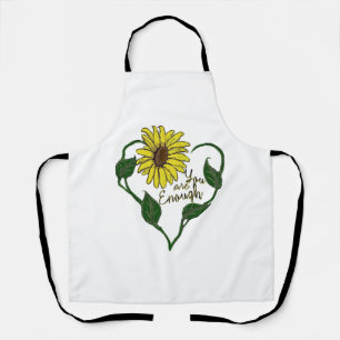 Sunflower You are Enough Apron