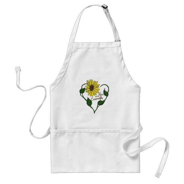 Sunflower You are Enough Standard Apron (Front)