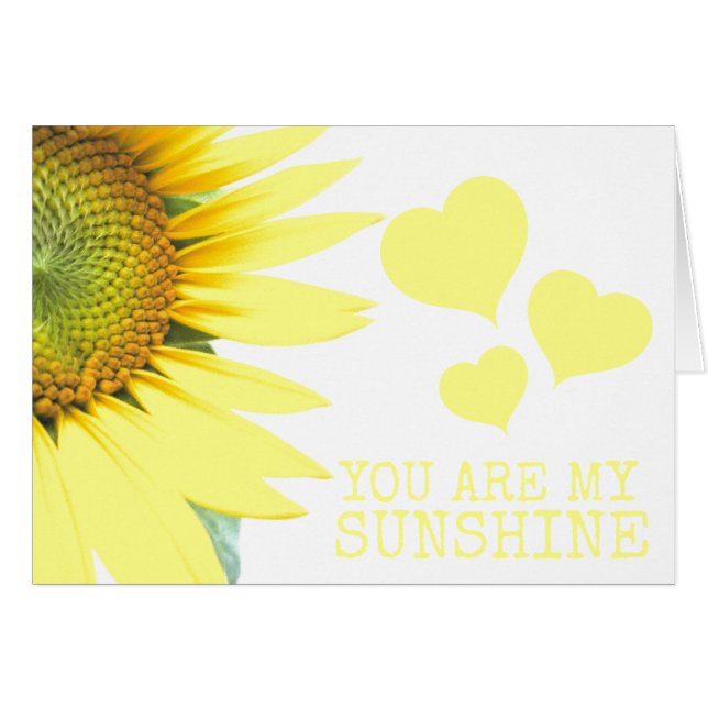 Sunflower You are my Sunshine Cute Valentine's Day (Front Horizontal)