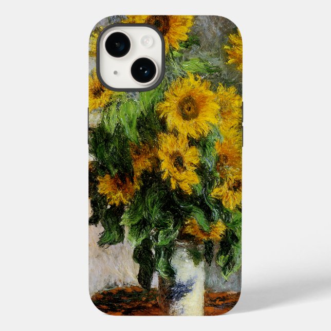Sunflowers, 1881 by Monet. Case-Mate iPhone Case (Back)
