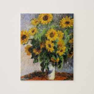 Sunflowers, 1881 by Monet. Jigsaw Puzzle