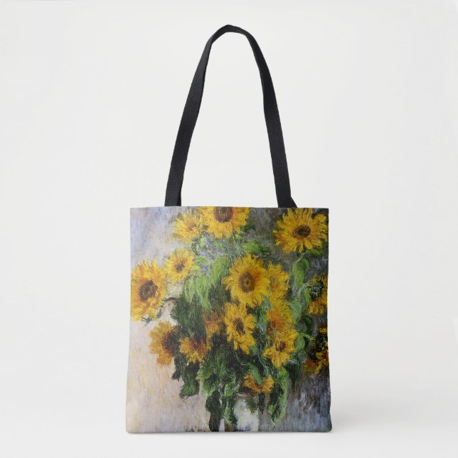Sunflowers, 1881 by Monet. Tote Bag (Front)