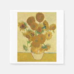 Sunflowers 1888 by Vincent van Gogh Napkin