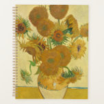 Sunflowers 1888 by Vincent van Gogh Planner<br><div class="desc">Vincent Willem van Gogh (Dutch: [ˈvɪnsɛnt ˈʋɪləɱ vɑŋ ˈɣɔx] (listen);[note 1] 30 March 1853 – 29 July 1890) was a Dutch Post-Impressionist painter who posthumously became one of the most famous and influential figures in the history of Western art. In a decade, he created about 2, 100 artworks, including around...</div>