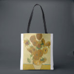 Sunflowers 1888 by Vincent van Gogh Tote Bag<br><div class="desc">Vincent Willem van Gogh (Dutch: [ˈvɪnsɛnt ˈʋɪləɱ vɑŋ ˈɣɔx] (listen);[note 1] 30 March 1853 – 29 July 1890) was a Dutch Post-Impressionist painter who posthumously became one of the most famous and influential figures in the history of Western art. In a decade, he created about 2, 100 artworks, including around...</div>