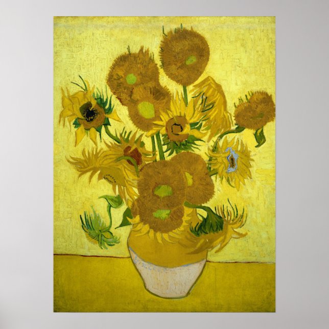 Sunflowers, 1889 poster (Front)