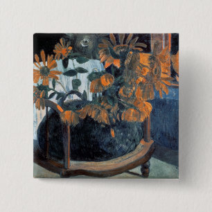 Sunflowers, 1901 15 cm square badge