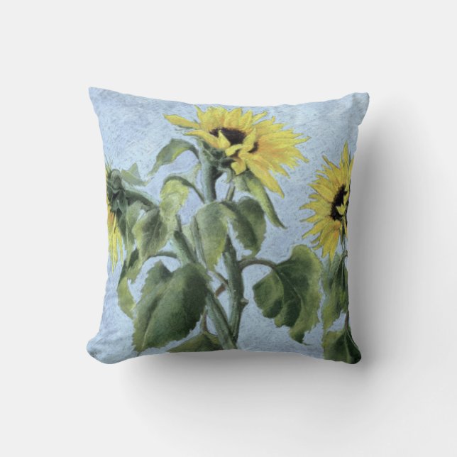 Sunflowers 1996 cushion (Front)