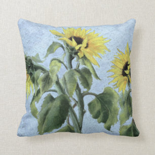 Sunflowers 1996 cushion