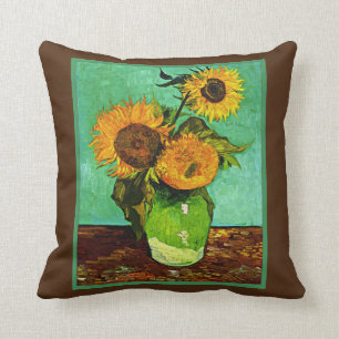 Sunflowers, 3, by Vincent van Gogh  Cushion