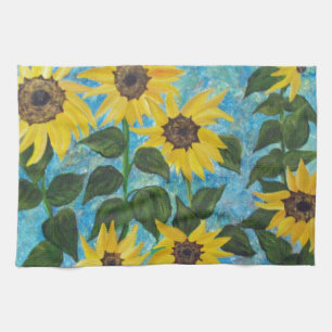 Sunflowers#3 Tea Towel