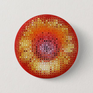 SUNFLOWERS 6 CM ROUND BADGE