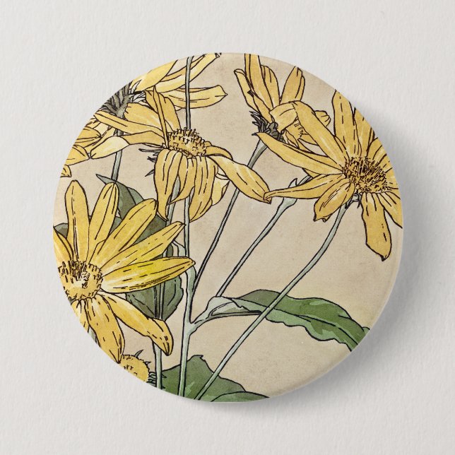 Sunflowers 7.5 Cm Round Badge (Front)
